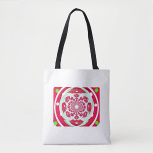 Red Creative Pattern Tote Bag