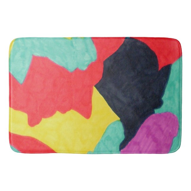 Red Creatures Bath Mat (Front)