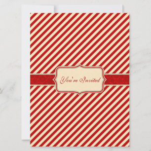 Red & Crème Holiday Invitation