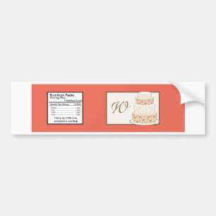 Red/Creme Wedding Cake Water Bottle Label
