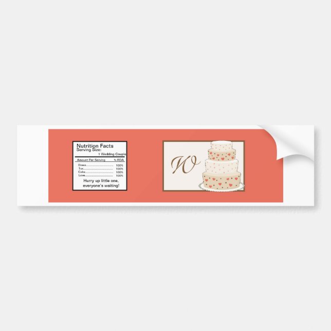 Red/Creme Wedding Cake Water Bottle Label (Front)