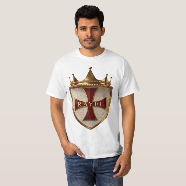 Red Crest RayEl Mens T-shirt (Front Full)