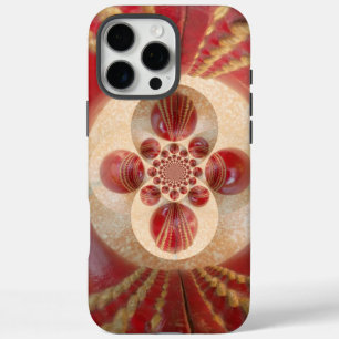 Red Cricket Balls Abstract Art Print Design iPhone 16 Pro Max Case