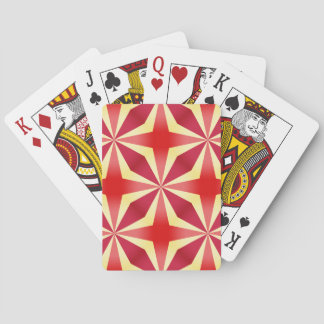 Red Criss cross Playing Cards