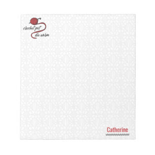 Red Crochet Fast, Die Warm Notepad
