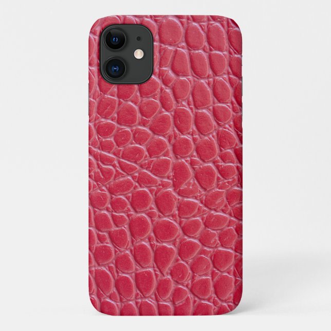 Red crocodile skin Print Case-Mate iPhone Case (Back)