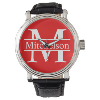Red Cross Bar LR Monogram Watch