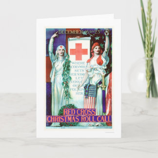Red Cross Christmas Roll Call (US 00205) Holiday Card