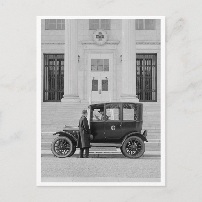 Red Cross Coupe Postcard (Front)