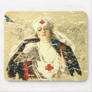 Red Cross Mouse Pad