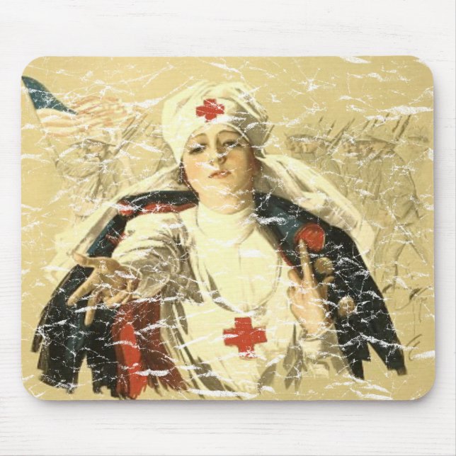 Red Cross Mouse Pad (Front)
