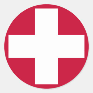 Red Cross Products & Designs! Classic Round Sticker