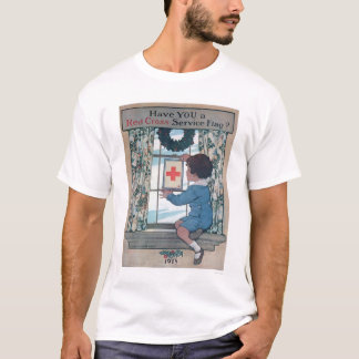 Red Cross Service Flag (US00202B) T-Shirt