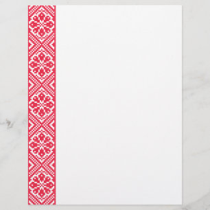Red cross-stitch Pattern