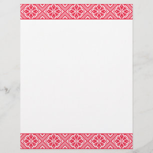 Red cross-stitch Pattern