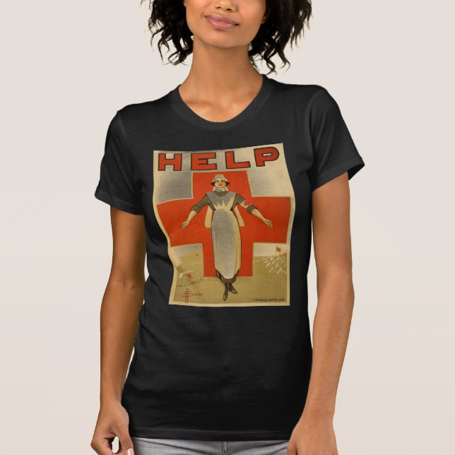 Red Cross Vintage Help Shirt (Front)