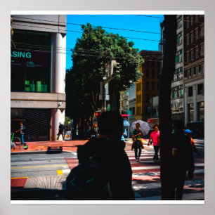 Red Crossing Poster