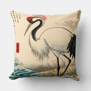 Red-Crowned Crane Cushion