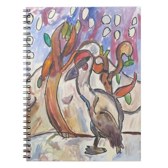 Red Crowned Crane Notebook (Front)