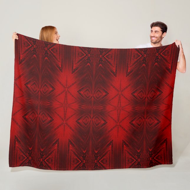 Red Crystal 1 Fleece Blanket (In Situ)
