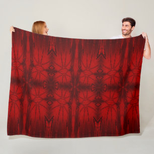 Red Crystal 3 Fleece Blanket