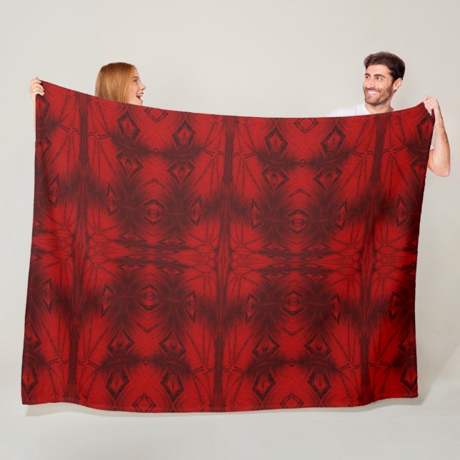 Red Crystal 5 Fleece Blanket (In Situ)