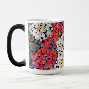 Red Crystal Floral Blooms Magic Mug