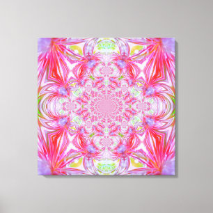 Red Crystal Wrapped Canvas