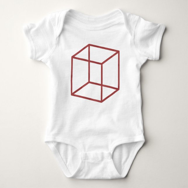 Red Cube Infant Creeper (Front)