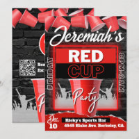 Red Cup Club | Flyer Style Grunge Birthday