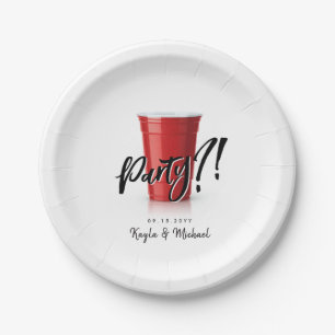 Red Cup Humour   Special Occassion Celebration  Paper Plate