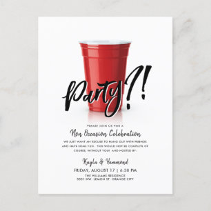 Red Cup Humour Special Occassion Celebration Postcard