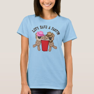 Red Cup Teddy Bear Party Tshirt