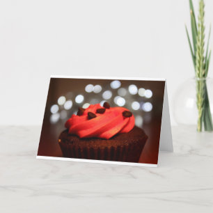Red Cupcake Delight Card