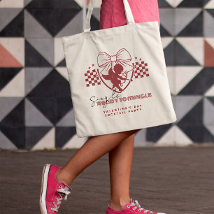 Red Cupid Singles Valentine's Day Party Tote Bag
