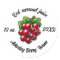Red currant juice stickers for jars