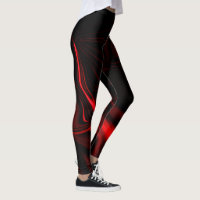 Red curves or undulations in dark background.