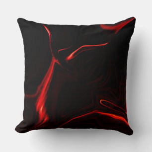 Red curves or undulations in darkest red fund cushion