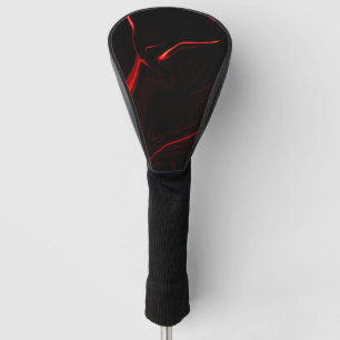 Red curves or undulations in darkest red fund golf head cover
