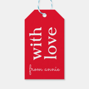 Red Custom Gift Tags