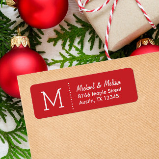 Red Custom Monogram
