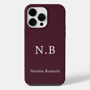 Red custom name iPhone 14 pro max case