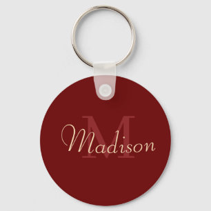 Red Custom Name Love Gift Personalized Key Ring