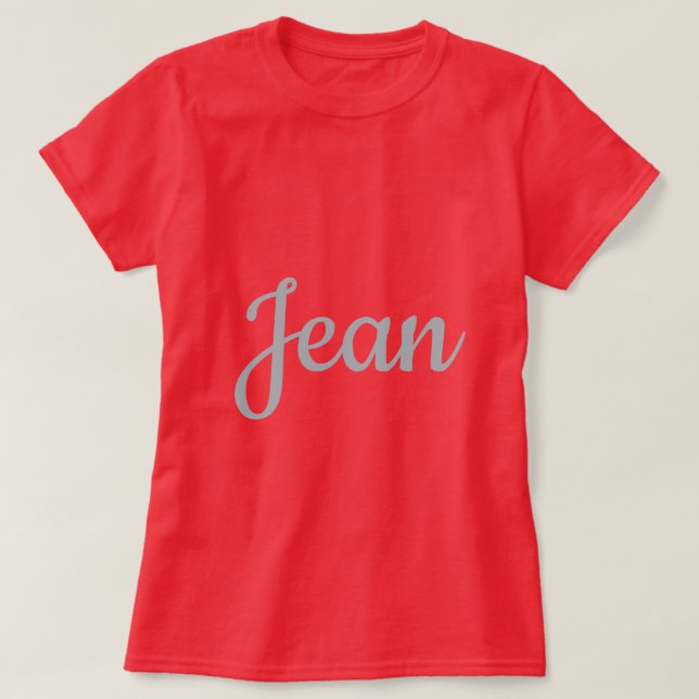 Red Custom Name Women's T-Shirt (Design Front)