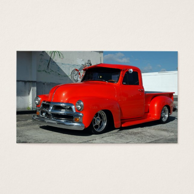 Red Customised Pickup Truck (Front)