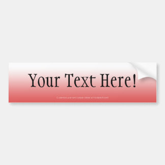 Red CUSTOMIZABLE Bumper Sticker