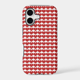 Red Cute Hearts Pattern BT iPhone 5 Case