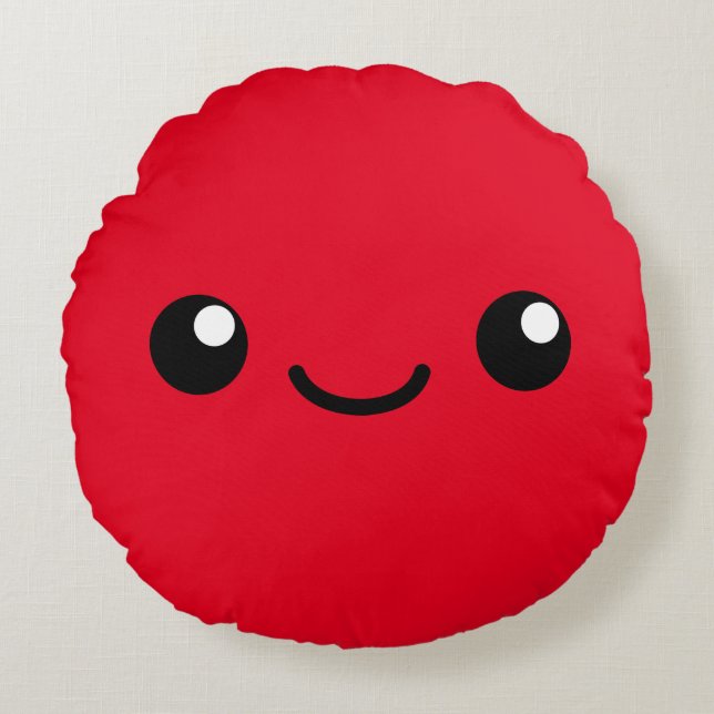 Red cutie round cushion (Front)