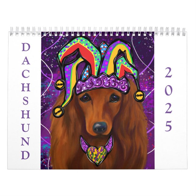 Red Dachshund   Calendar (Cover)