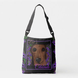 Red Dachshund Crossbody Bag